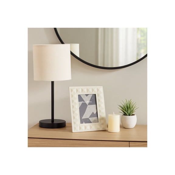 Modern Geometric Picture Frames - Decorative Photo Frame with Textured Block Design for Wall Decor Accent, Entryway Display, Living Room Style, or Office Desks, Fully Assembled