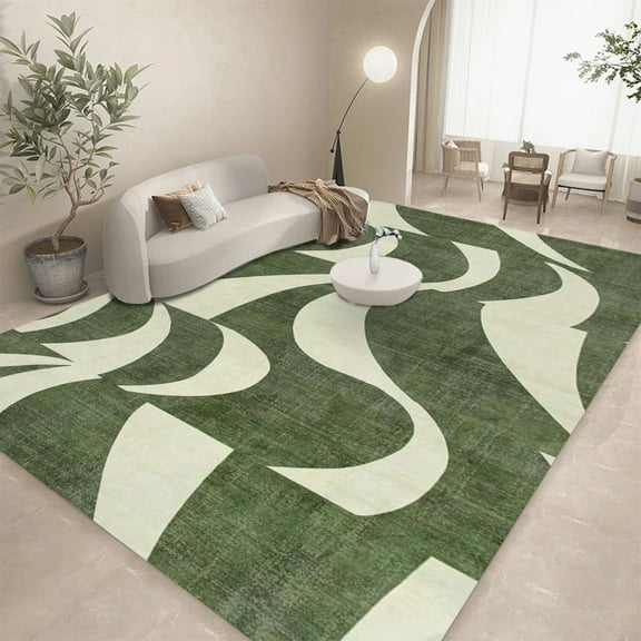 Modern Geometric Print Carpet The Shining Honey Rug Large Area Rug for Living Room Bedroom Decor Rug Non-Slip Washable Floor Mat