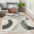 thumbnail image 1 of Modern Geometric Shapes Hand-Carved Soft Living Room Area Rug, 1 of 1