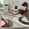 thumbnail image 1 of Modern Geometric Shapes Hand-Carved Soft Living Room Area Rug, 1 of 1
