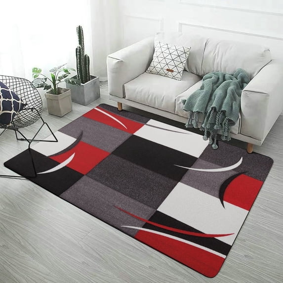 Modern Geometric Soft Comfy Area Rugs Carpet Suitable for Living Room Kitchen Bedroom Laundry Room Home Decorations 63"x 79"