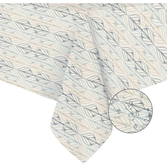 Modern Geometric Striped Tablecloth 60x120 Inch Waterproof, Wrinkle-Free Rectangle Table Cover for Dining Room, Kitchen, Party