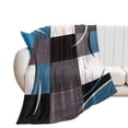 thumbnail image 1 of Modern Geometric Throw Blanket Warm Microfiber Flannel Bedroom Decor Blankets For Beds, 1 of 6