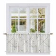 thumbnail image 1 of Modern Geometric Tier Curtains 36 Inch Length, Minimalist Lines Polka Dots Abstract Beige Cafe Short Curtains for Bathroom Over Sink, Small Kitchen Curtain Light Filtering Drapes 2 Panels 27.5"Wx36"L, 1 of 8