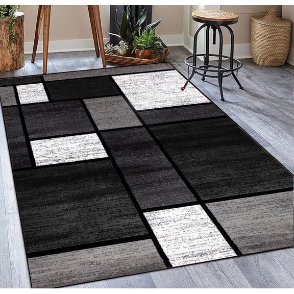 Modern Geometric rative Rug for Living Room Nordic Plaid Bedrooom Carpet Large Area Rugs Nonslip Washable Entrance Door Mat