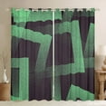 thumbnail image 1 of Modern Geometry 30%-50% Blackout Curtains Geometric Dotted Squares Curtains, Vintage Grunge Abstract Dots Curtains & Drapes Trendy Stippled Square Window Treatments 38Wx54L, 2 Panels, 1 of 5