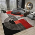 thumbnail image 1 of Modern Geometry Living Room Carpets Red Black Abstract Bedroom Bedside Decor Rug Sofa Table Beside Mats Large Area Rugs ковер 러그, 1 of 5