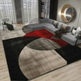 thumbnail image 1 of Modern Geometry Living Room Carpets Red Black Abstract Bedroom Bedside Decor Rug Sofa Table Beside Mats Large Area Rugs ковер 러그, 1 of 5