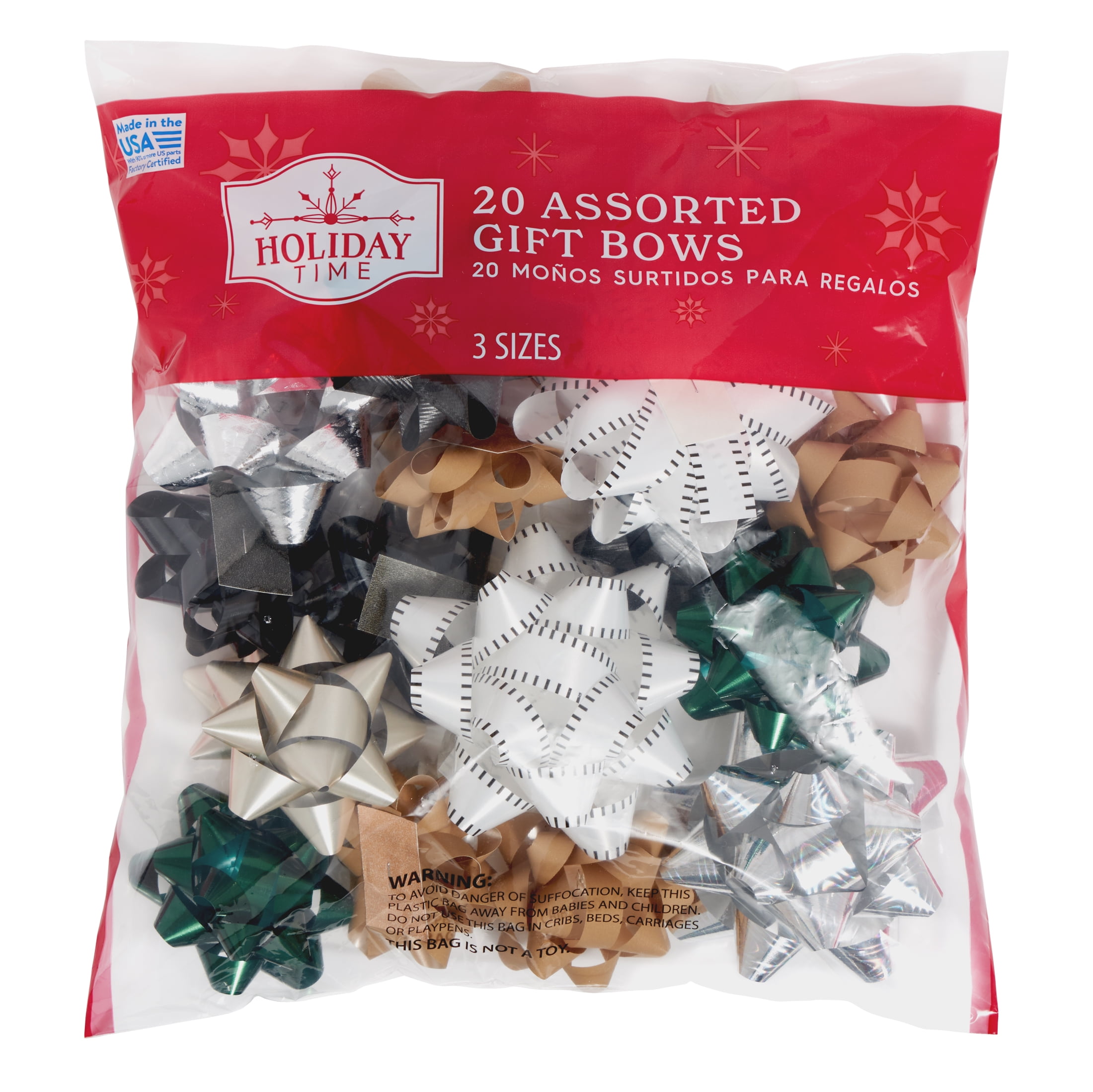 Brandclub - Modern Gift Bows, Assorted Colors, Designs, and Sizes, 20 ...