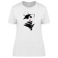thumbnail image 1 of Modern Girl, Red Lips, Hat T-Shirt Women -Image by Shutterstock, Female Large, 1 of 2