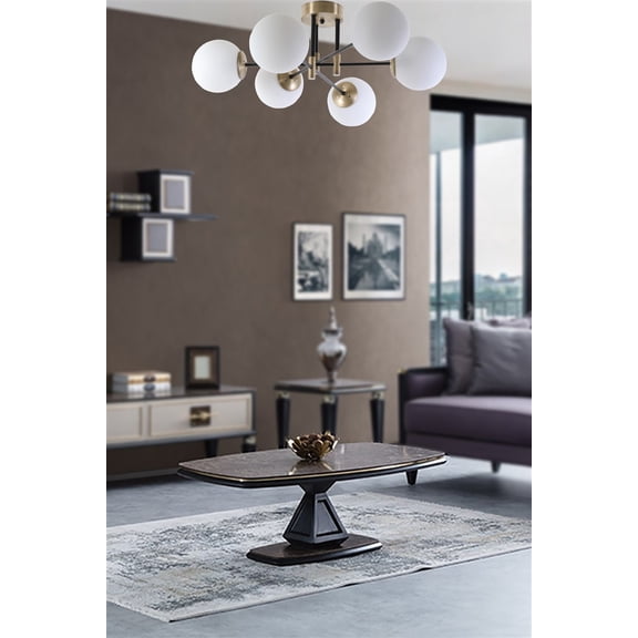 Modern Glam Chandelier, 25.6 in Diameter x 13.8 in Height, 100% Metal Construction, E27 Socket (Max 40W), Elegant White Finish with Oven Dried Paint & Tumbled Coating
