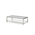 thumbnail image 1 of Modern Glass & Stainless Steel Coffee Table, 1 of 1
