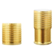 Modern Gold Finish Table Foot Adjusters, 43mm Anti-Scratch Height Elevators for Uneven Floors Dining Stability