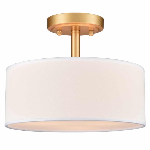 Modern Gold Light Fixture Ceiling Mount Flush Mount Drum Ceiling Light Fixture