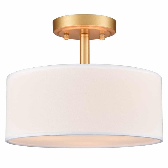 Modern Gold Light Fixture Ceiling Mount Flush Mount Drum Ceiling Light Fixture