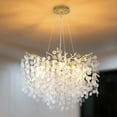 thumbnail image 1 of Modern Gold Tree Branch Chandelier 8-Light, 24 inch Linear Pendant Light with Adjustable Height, for Dining Room, Kitchen Island, Foyer Entryway, 1 of 10