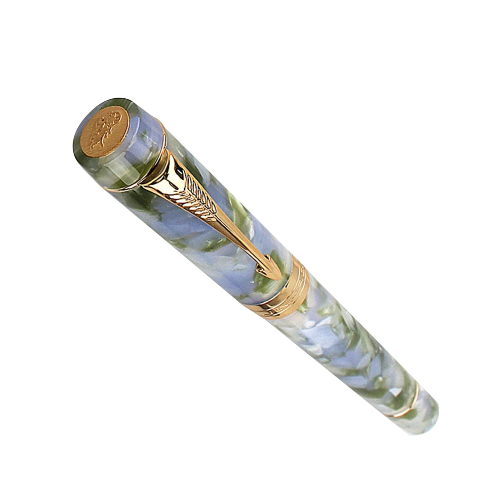 Modern Golden Plated Fountain Pen for Men Women Office Writing Gift