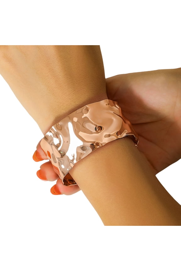 Modern Gothic Iron Bangle With Distressed Texture And Angular V Cut Edges Punk Wrist Jewelry For Everyday Wear