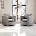 thumbnail image 1 of Modern Gray Armchair With Soft Cushion, Ideal For Reading Room And Bedroom Decoration Comfortable Chair Seat , Bedroom/corner, 1 of 6