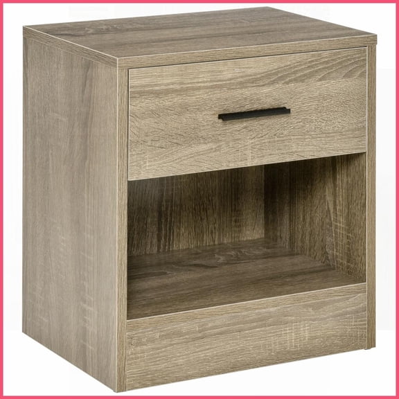 Modern Gray Wood-Grain Coffee Table for Small Spaces, Space-Saving Design with Easy-Clean Surface