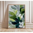 thumbnail image 1 of Modern Green Abstract Poster, Unframed Canvas 8x10in, 1 of 4