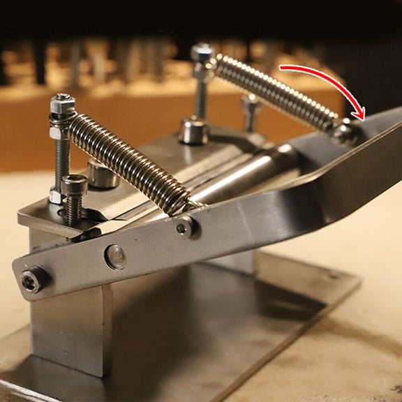 Modern Grey 304 Stainless Steel Leather Peeling Machine, Leather Splitter, Peeling Machine DIY Leather Crafts