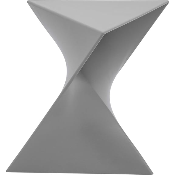 Modern Grey Accent Side Table - Stylish Side Vanity Table for Bedroom & Living Room