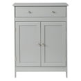 thumbnail image 1 of Modern Grey Bathroom Storage Cabinet Double Door Single Drawer Triple Melamine Laminate Particle Board for Small Bathroom Powder Room Vanity Side, 1 of 3
