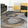 thumbnail image 1 of Modern Grey Indoor Machine-Made Rectangle Area Rug Laguna Collection 4' x 6' N/A 4' x 6', 1 of 5
