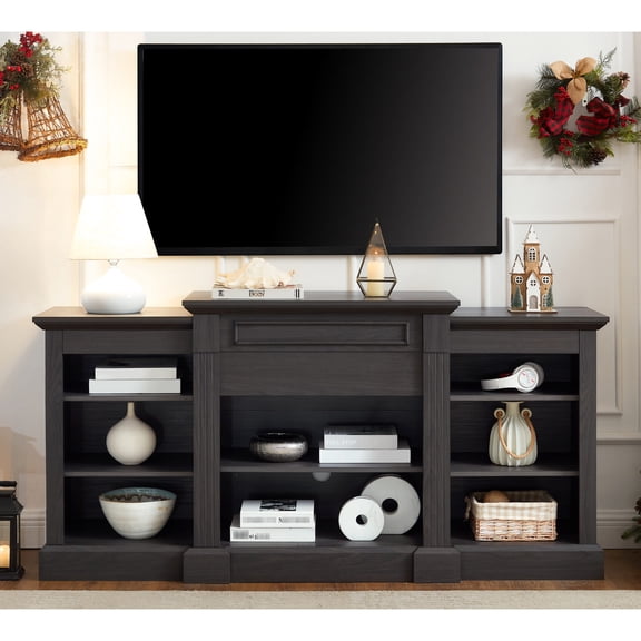 Classic Grey Media Console Table for Anywhere Storage and TV Display