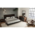thumbnail image 1 of HomeRoots 283793 Modern Grey & Walnut Queen Bedroom Set, 1 of 1