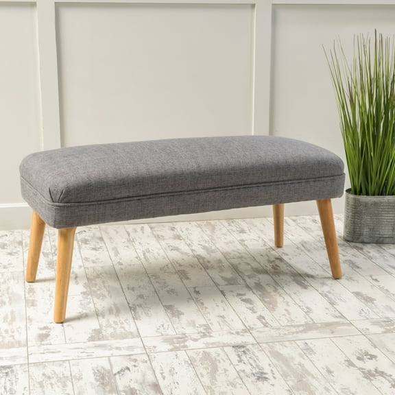 Modern Grey With Strong Wood Leg Construction Textile Configuration