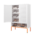 thumbnail image 1 of Modern Grid Shoe Storage - Adjustable Compartments with Hollow Changing Shelf (High Feet Design), 1 of 9