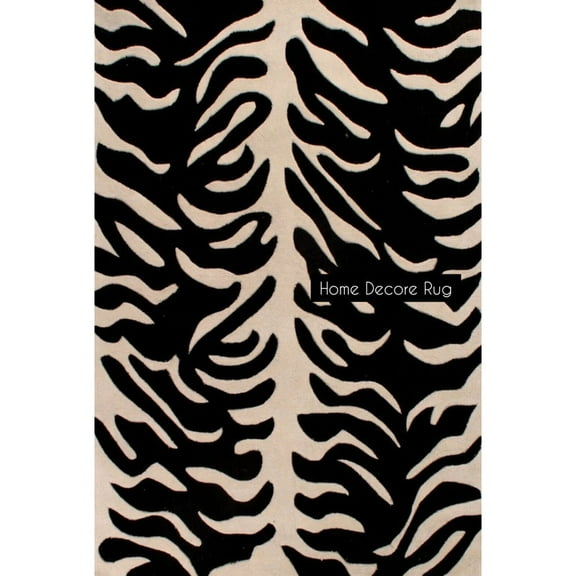 Modern Hand-Tufted Animal Pattern Rug – Trendy and Cozy