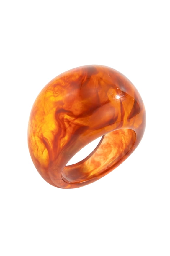Modern Handcrafted Resin Jewelry Rings Unisex Accessory Resin Texture
