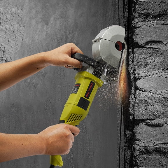 Modern Handheld Electric Wall Chaser 4000W Groove Steel Concrete Cutting Slotting Machine 110V