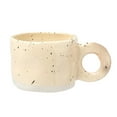 thumbnail image 1 of Modern Handmade Ceramic Mug with Handle for Coffee and Milk - Stylish Porcelain Cup for Hot Chocolate for Couples, 1 of 6