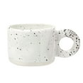 thumbnail image 1 of Modern Handmade Ceramic Mug with Handle for Coffee and Milk - Stylish Porcelain Cup for Hot Chocolate for Couples, 1 of 6