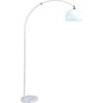 thumbnail image 1 of Modern Hanging Floor Lamp with Marble Base & White Shade, 1 of 1