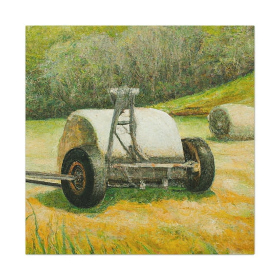 "Modern Hay Harvesting" - Canvas