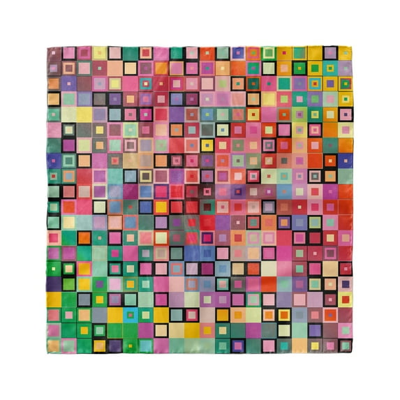 Modern Head Scarf, Modern Colored Design, Head Wrap, 3 Sizes, by Ambesonne