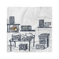 thumbnail image 1 of Modern Head Scarf, Music Devices Turntable, Head Wrap, 3 Sizes, by Ambesonne, 1 of 2