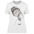 thumbnail image 1 of Modern Head Wrap Black Woman T-Shirt Women -Image by Shutterstock, Female Medium, 1 of 2