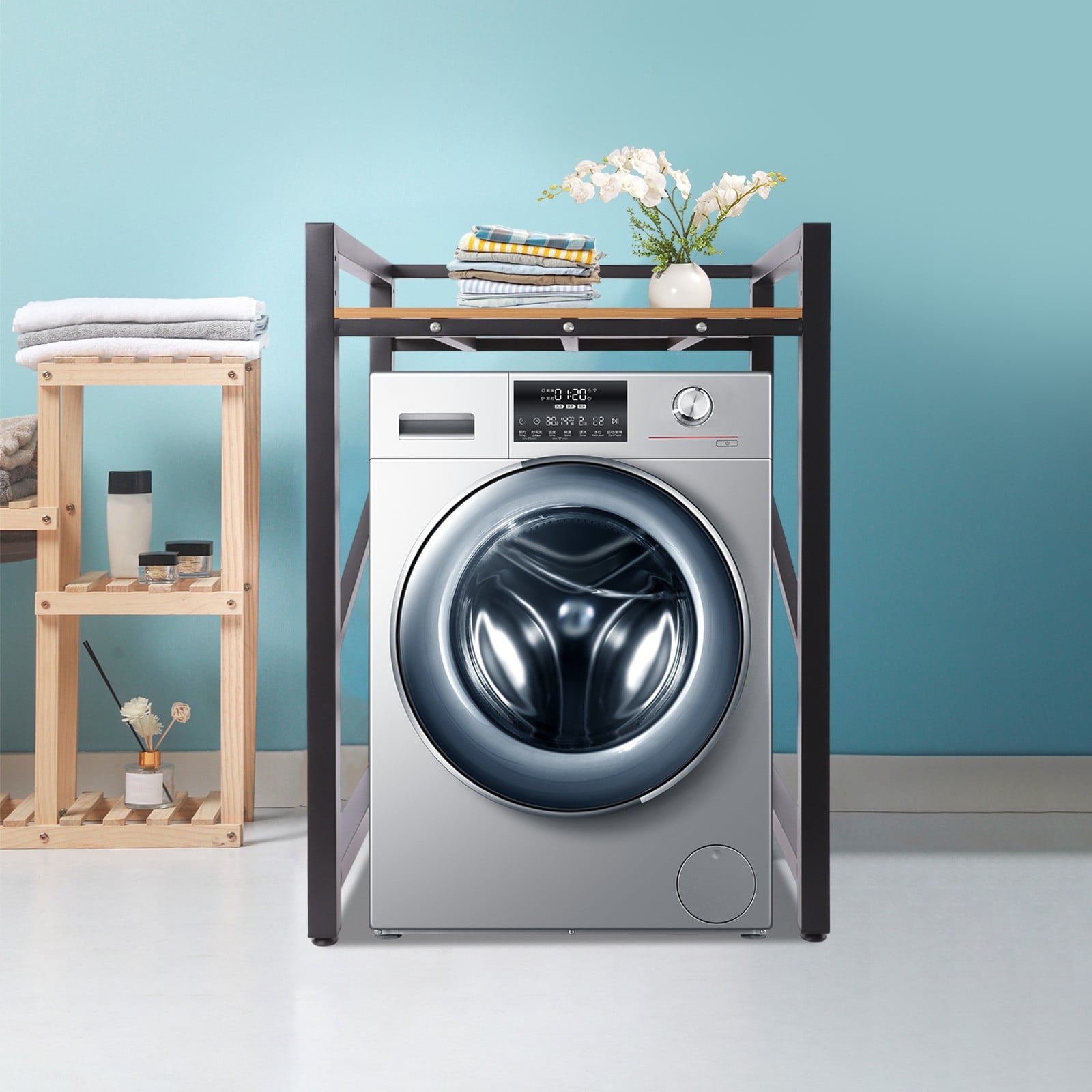 Modern Heavy Duty Washer & Dryer Stacking Rack Stand with Adjustable Design