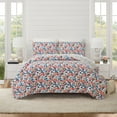 thumbnail image 1 of Modern Heirloom Blossom Multi-Color Cotton Quilt Set, Twin/TwinXL, All Ages, 1 of 8