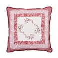 thumbnail image 1 of Modern Heirloom Caroline Red Embroidery Decorative Pillow, Square, 1 of 7