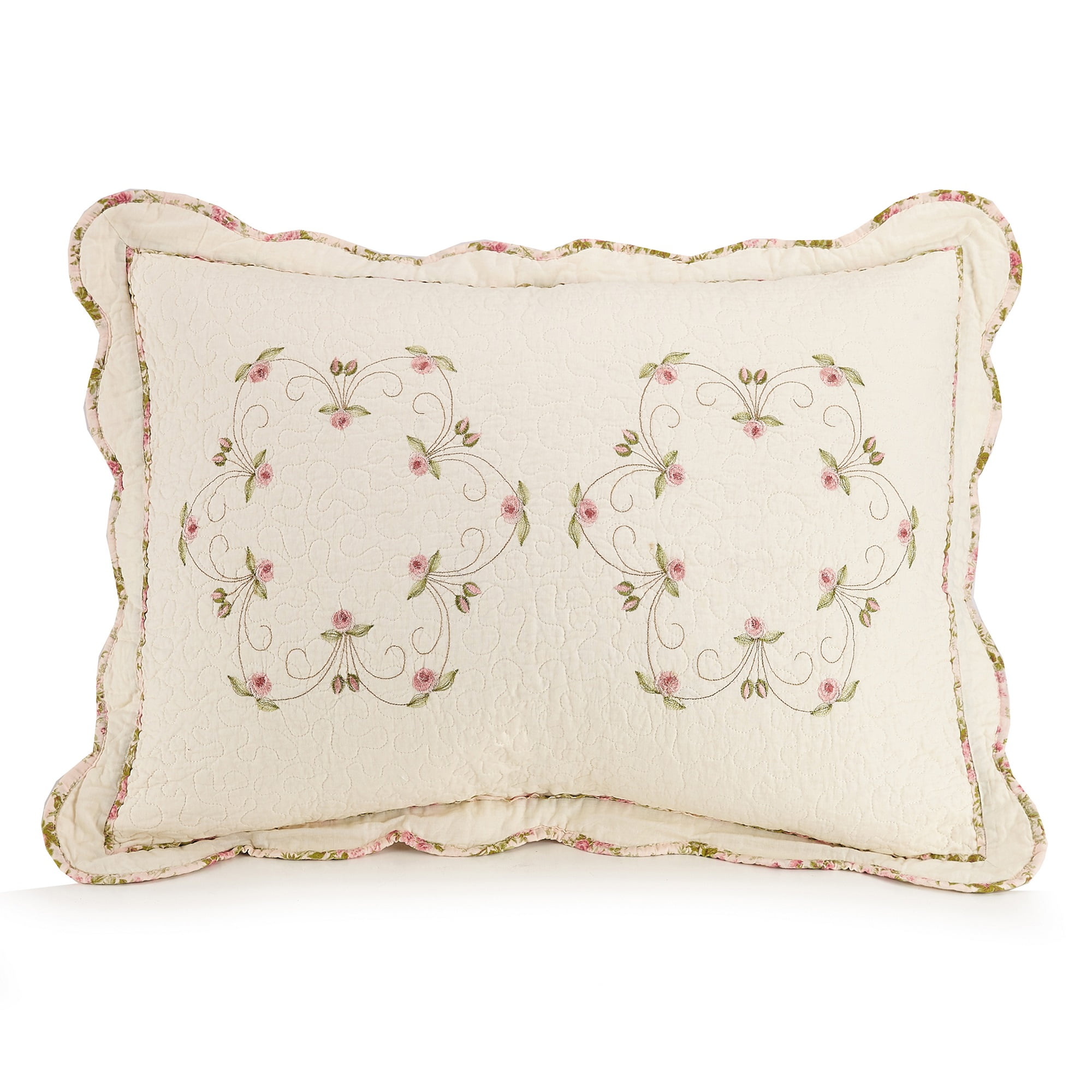 Felisa Single Embroidered Pillow Sham