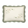 thumbnail image 1 of Modern Heirloom Harper Embroidered Pieced Single Pillow Sham, Green, King Size, 1 of 7