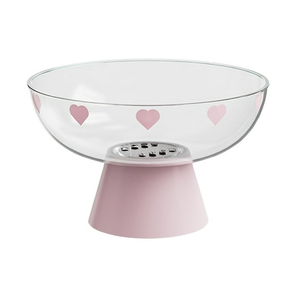 Modern High Footed Fruit Bowl with Detachable Drain Base - Multipurpose Kitchen Countertop Display Bowl for Fruits, Vegetables & Snacks, Efficient Drainage Design