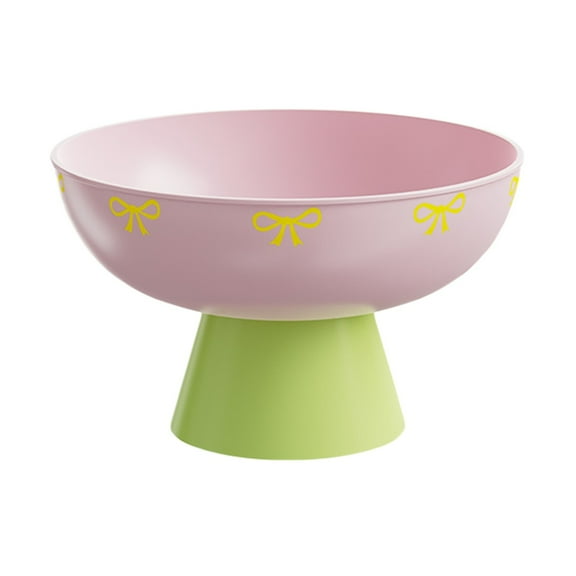 Modern High Footed Fruit Bowl with Detachable Drain Base - Multipurpose Kitchen Countertop Display Bowl for Fruits, Vegetables & Snacks, Efficient Drainage Design